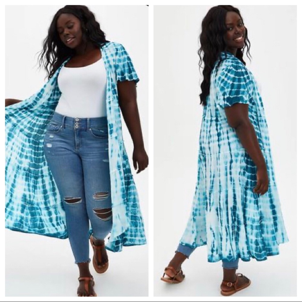 Torrid Tie-Dye Kimono NWT